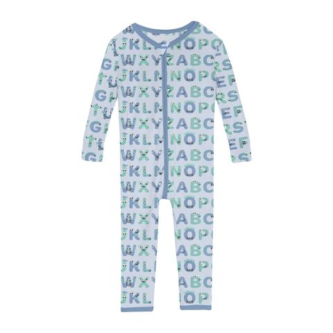 abc monsters y Convertible Coverall (Zipper)