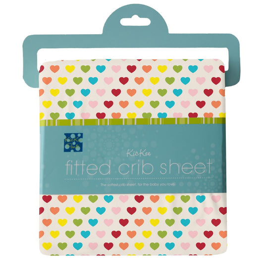 Crib Sheet - Rainbow Hearts