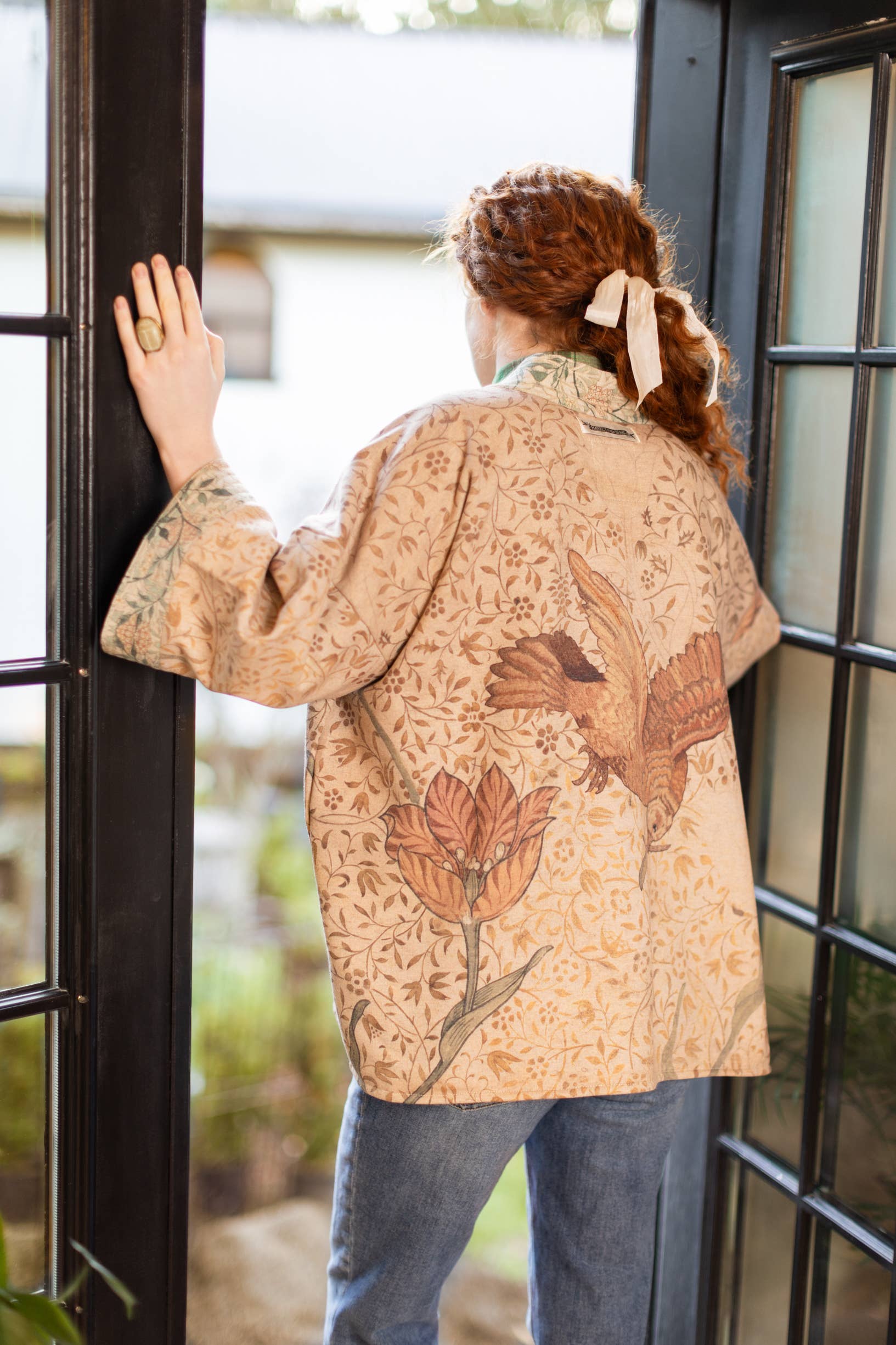 Fleece Bohemian Cardigan Kimono Jacket Folklore Childish Tendencies and Wind Drift Gallery