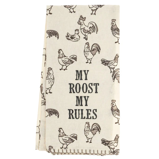Tea Towel - My Roost My Rules Rooster
