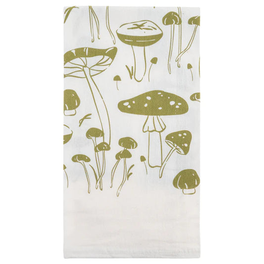 Tea Towel - Mushroom Green