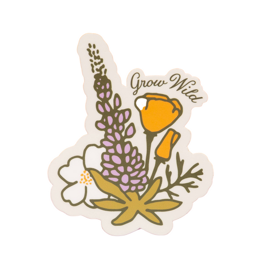 Sticker - Grow Wild Flowers