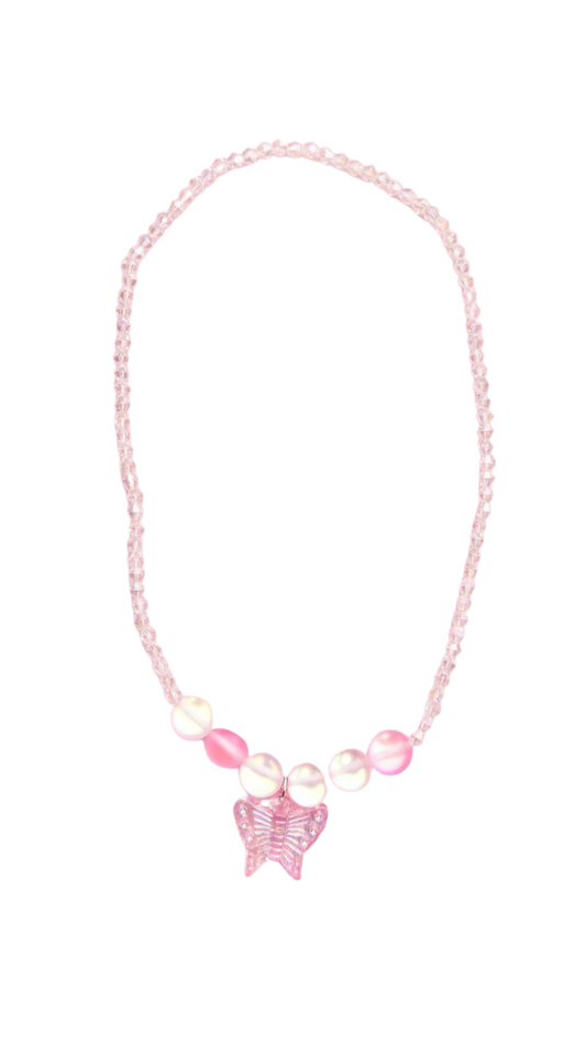 Jewlery (Kids) - Boutique Holo Pink Crystal Necklace