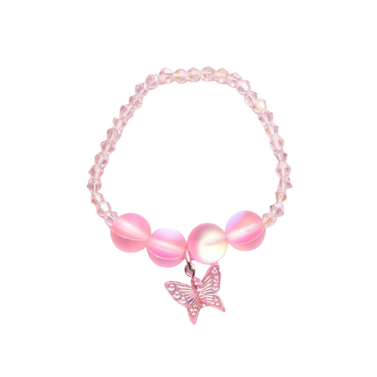 Jewelry (Kids) - Boutique Holo Pink Crystal Bracelet