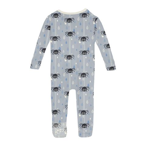 Convertible Sleeper (Zipper) - Pearl Blue Itsy Bitsy Spider