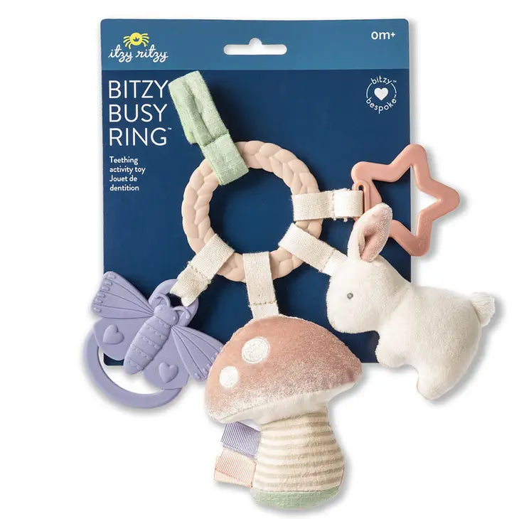 Bitzy Busy Ring - Teething Activity Toy Bunny