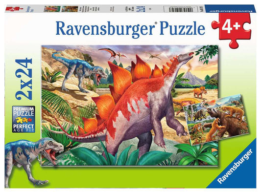 Puzzle Set - Jurassic Wildlife (2 x 24pc)