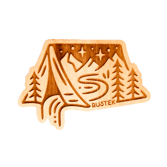 Sticker (Wood) - Camping InTent