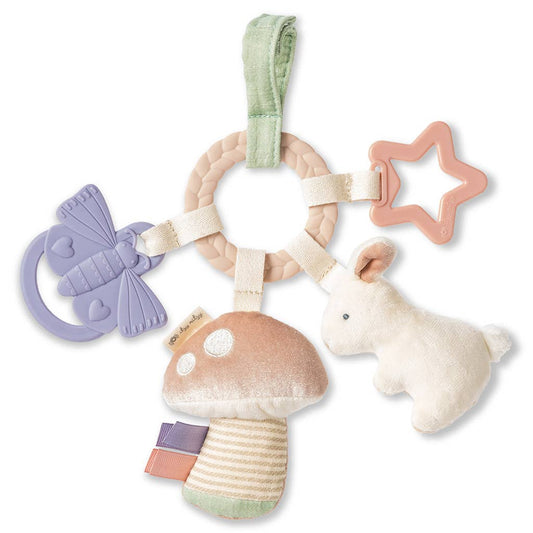 Bitzy Busy Ring - Teething Activity Toy Bunny