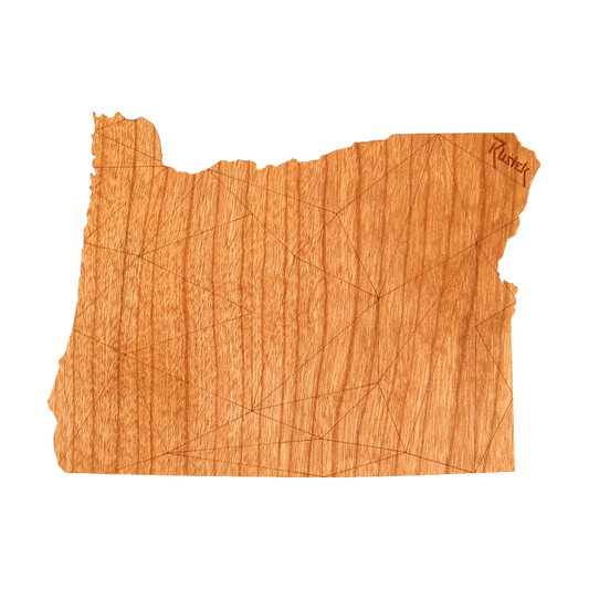 Sticker (Wood) - Cherry Geo Oregon State