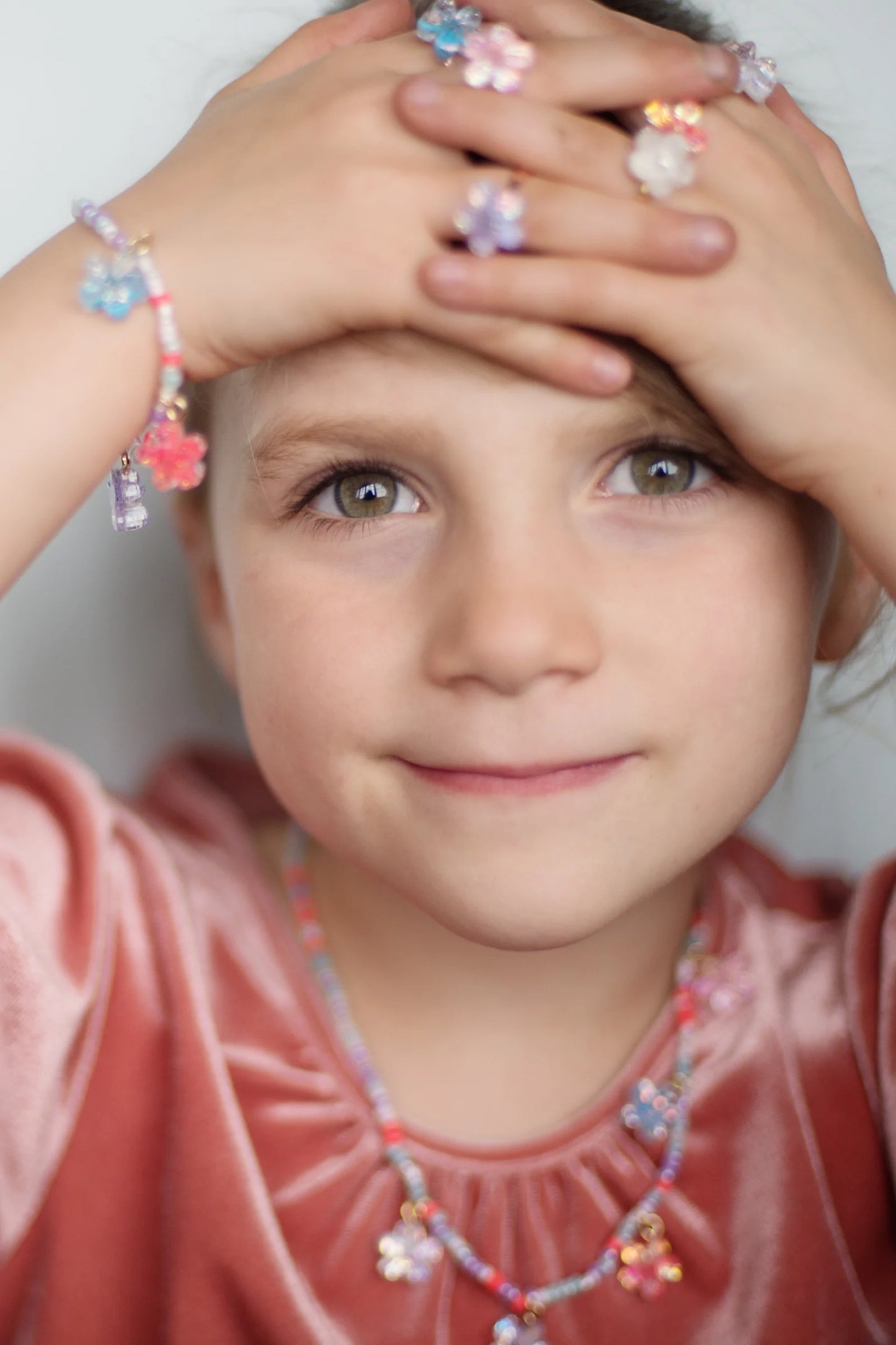 Jewelry (Kids) - Boutique Shimmer Flower Bracelet