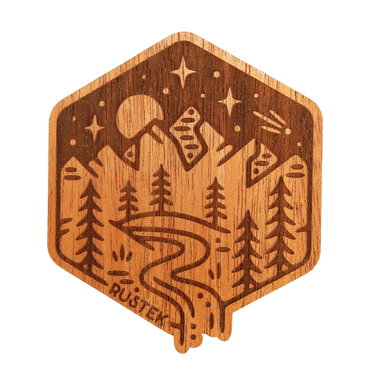 Sticker (Wood) - Mahogany Foothill Falls