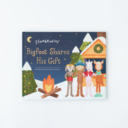 Book (Hardcover) - Slumberkins Holiday - Bigfoot Shares His Gift