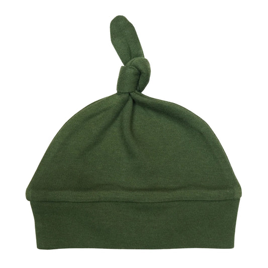 Banded Hat (Top Knot) - Forest