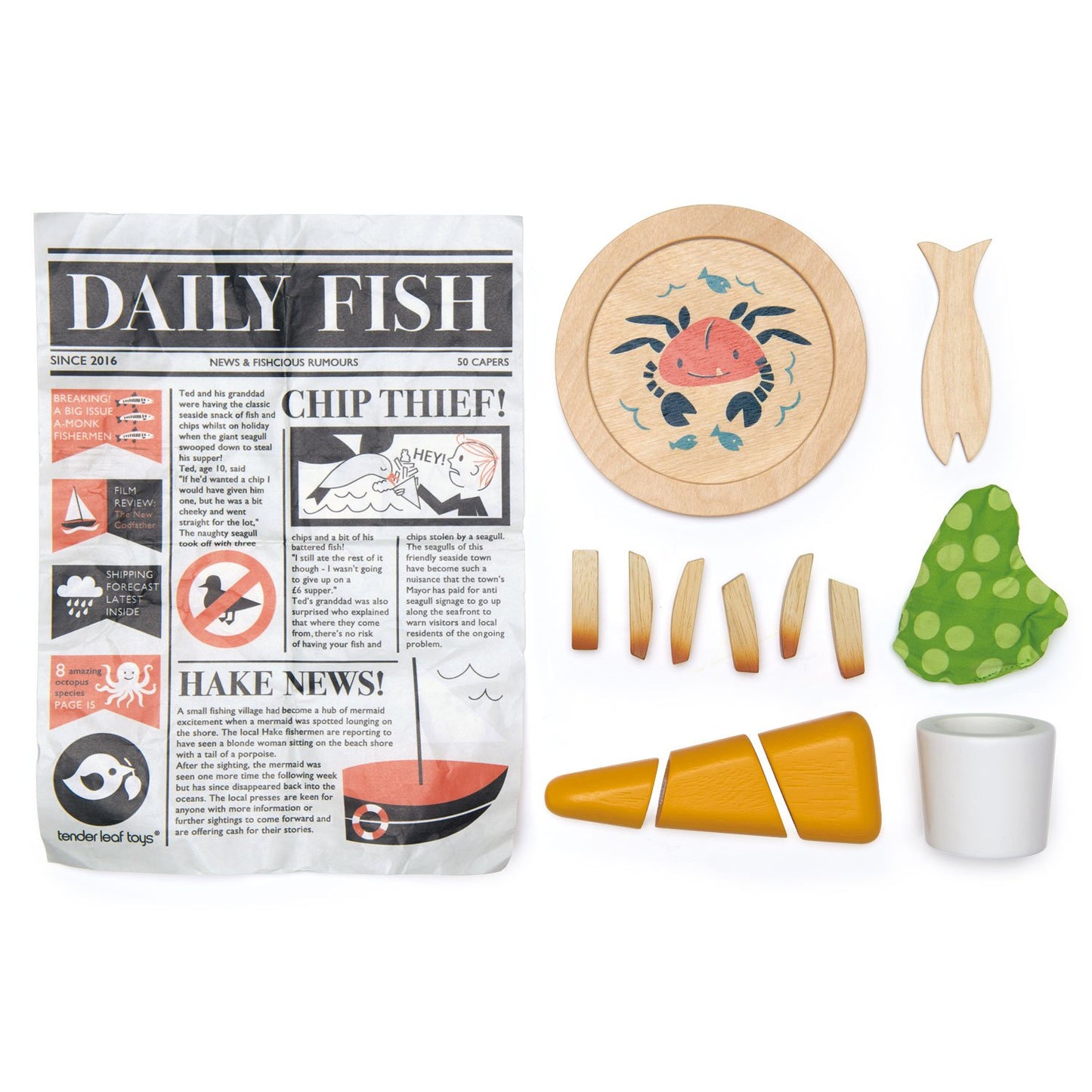 Play Food (Wood) - Fish And Chips Supper