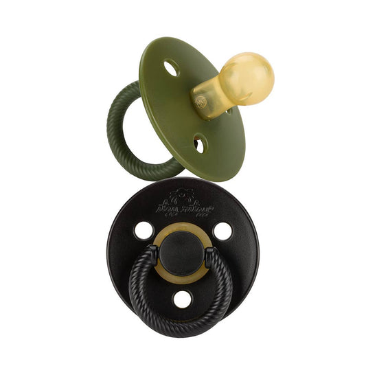 Pacifier Set - Natural Rubber (Camo + Midnight)