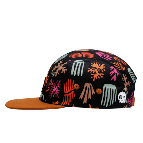 Hat (5 Panel) - Seawall Black