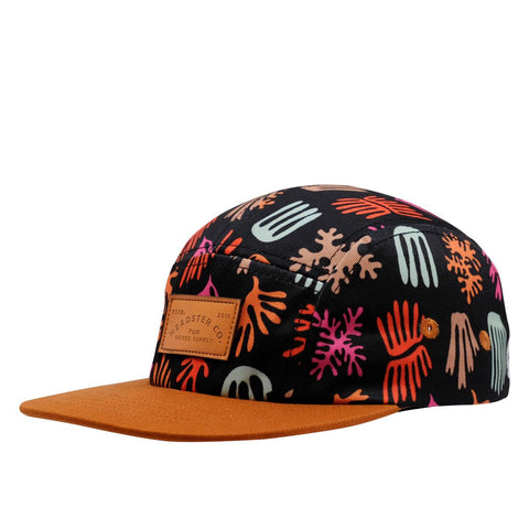 Hat (5 Panel) - Seawall Black