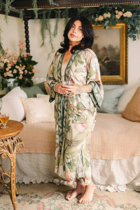 Opera Duster Kimono - Fleur De Soleil w/ Florals