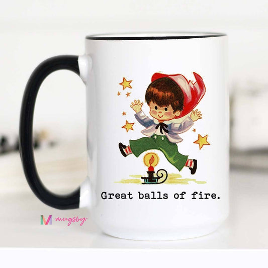 Mug (Ceramic) - Great Balls of Fire (15oz)