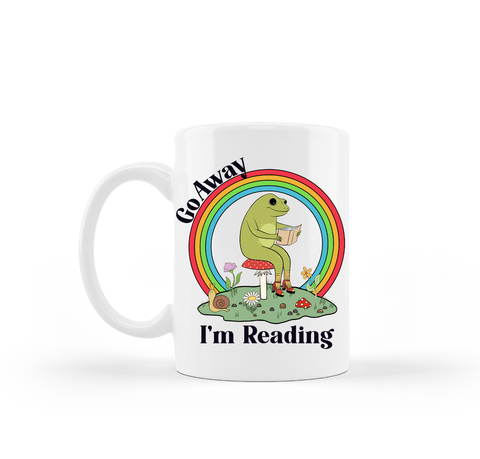 Mug (15 oz) - Frog Go Away I’m Reading