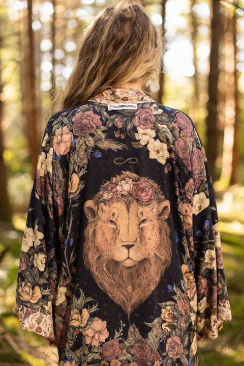 Lionheart Opera Duster - Narnia Inspired Print & Botanicals