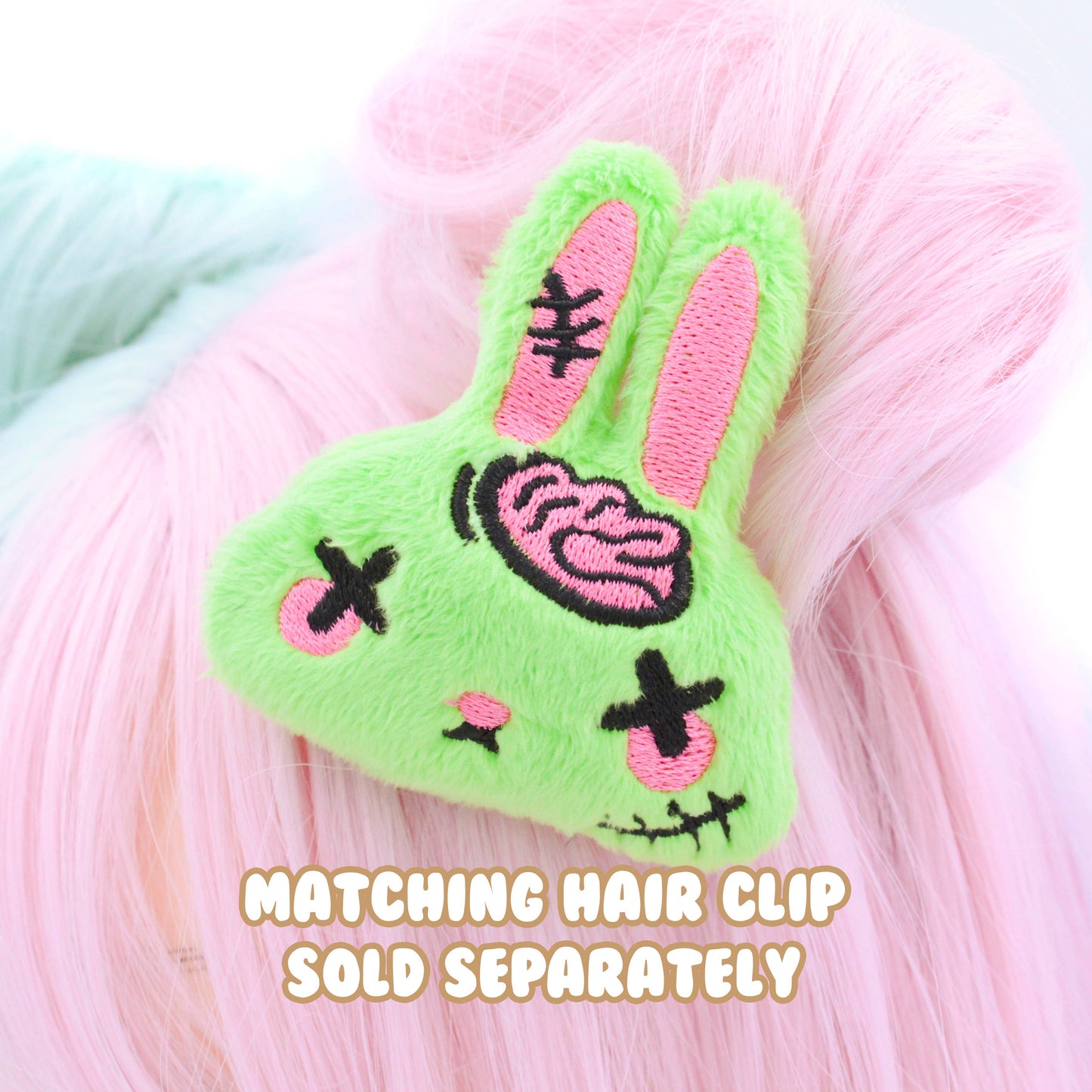 Earrings - Kawaii Zombie Bunny Plush