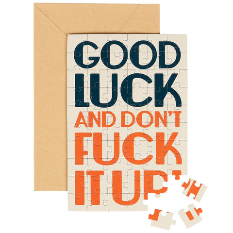 Greeting Card - Good Luck Puzzle
