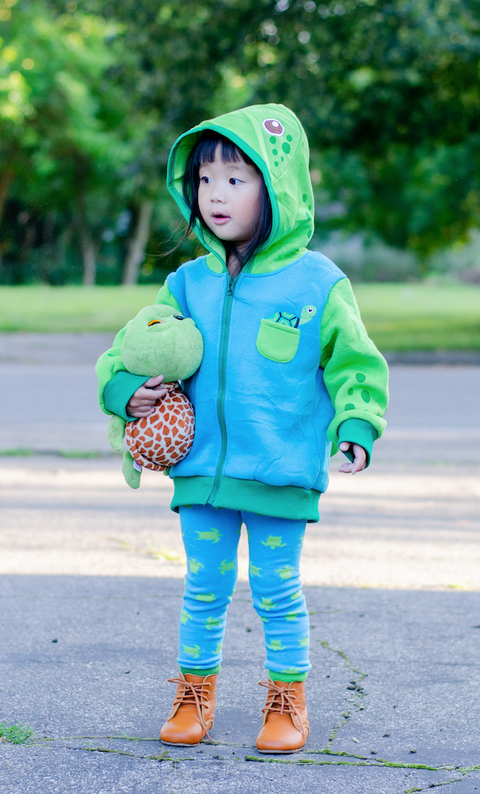 Backpack Hoodie - Sea Turtle
