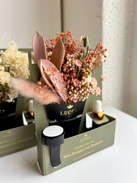 Car Air Freshener - Nontoxic Floral: Vanilla & Rose