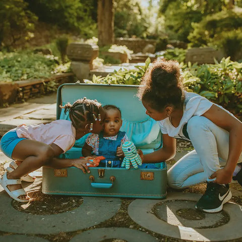 Yarn Rattle - Green Octopus