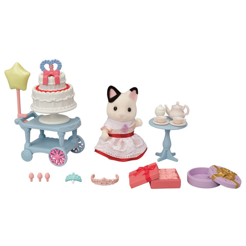 Calico Critters - Party Time Playset With Tuxedo Cat