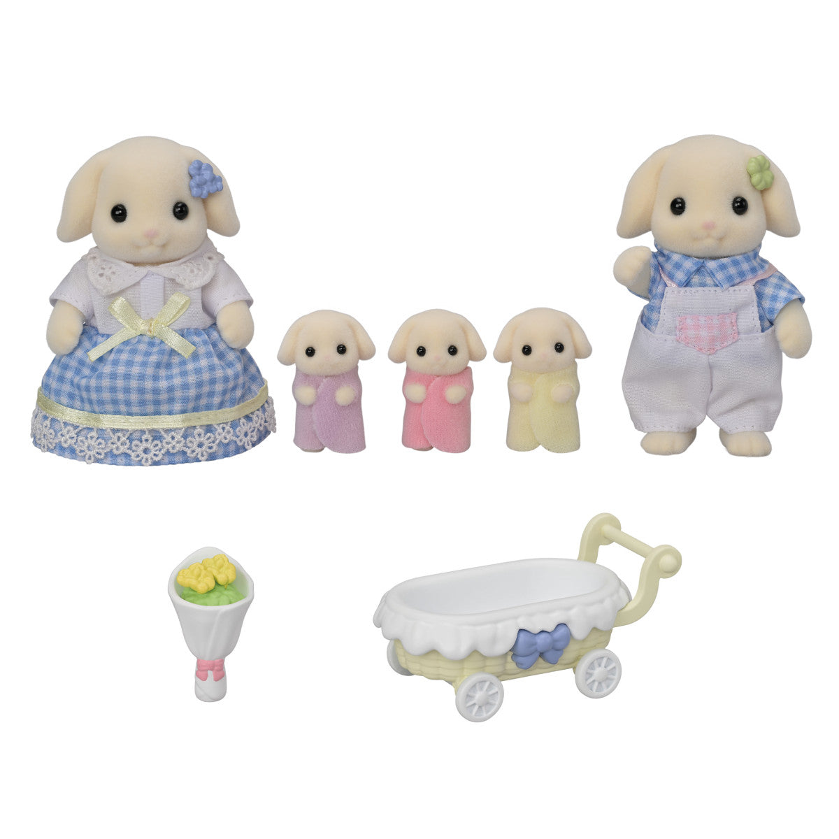 Calico Critters - Flora Rabbit Family