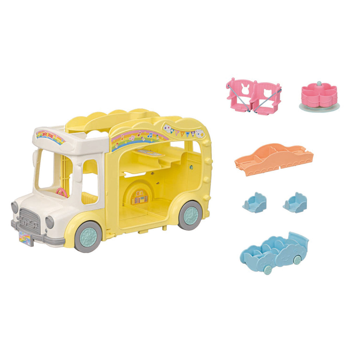 Calico Critters - Rainbow Fun Nursery Bus