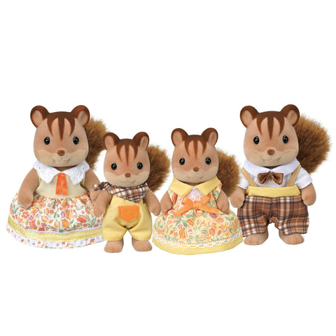 Calico Critters - Walnut Squirrel Family