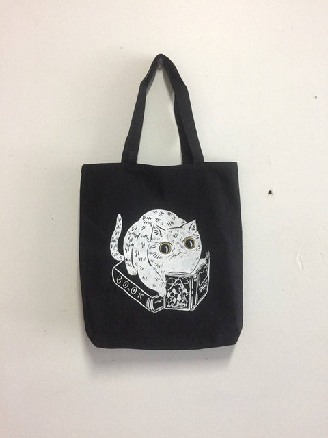 Tote Bag - Book Cat