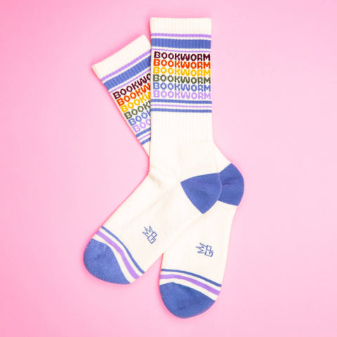 Socks - Bookworm Vintage Rainbow
