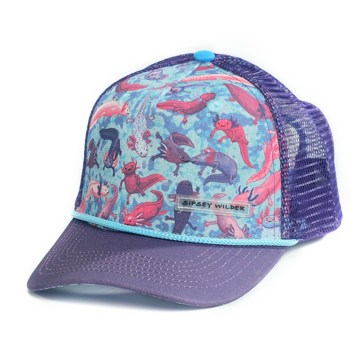 Recycled Trucker Hat - Axolotls