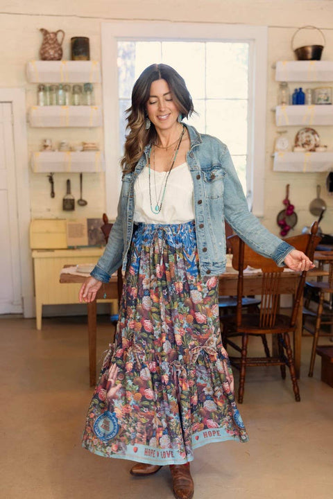 Atelier Skirt - Love Language with Floral Print