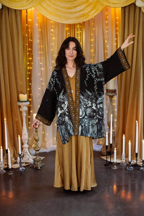 Matineé (Mid-Length) Duster - The Guardians with Angels & Moon