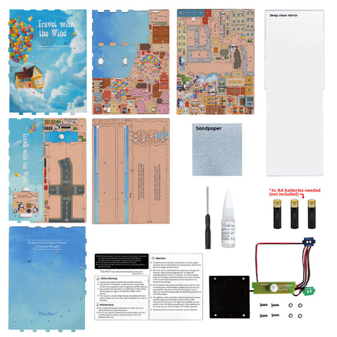 DIY Book Nook Kit - Travel with the Wind