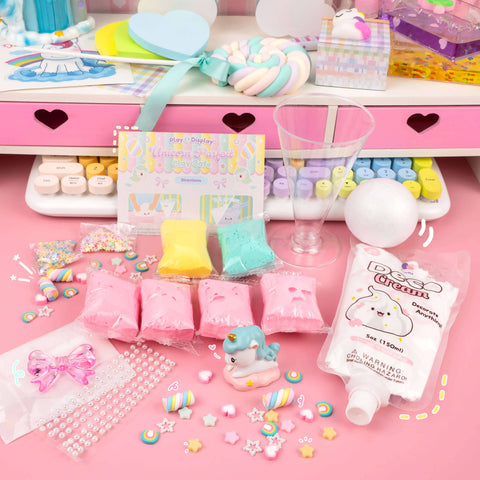 Clay Kit - Play & Display Unicorn Parfait Cafe