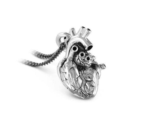 Jewelry - Anatomical Heart Necklace (Silver)