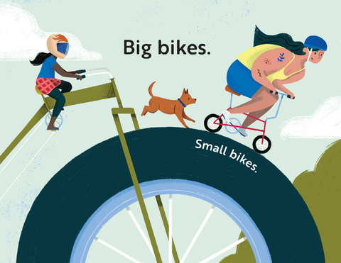 Board Book - Go, Bikes, Go!: A Transportation Board Book for Toddlers