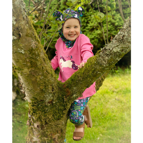 Last One - Size 4/5Y: Tunic (Kids) - Unicorn Applique