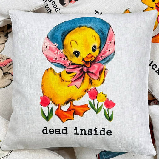 Throw Pillow - Dead Inside