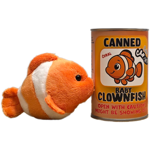 Stuffed Animal - Canned Baby Clownfish (Standard Lid)