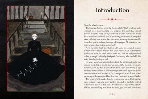 Seasons of the Witch: Samhain Oracle DELUXE EDITION by Lorriane Anderson: Flashcards; 184 pages / English