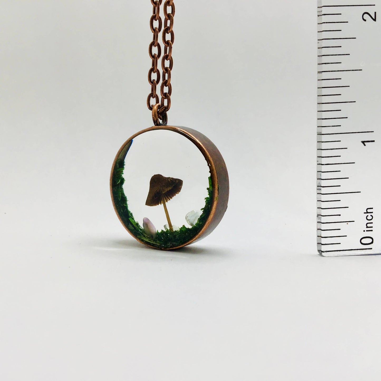 Curiosity Charm Necklace - Real Mushroom Copper # 4023