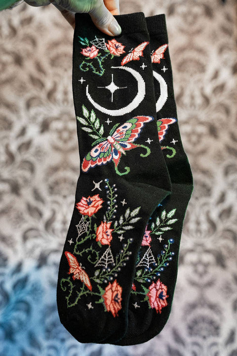 Socks - Enchanted Garden Luna Moth
